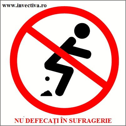 Nu defecați în sufragerie!